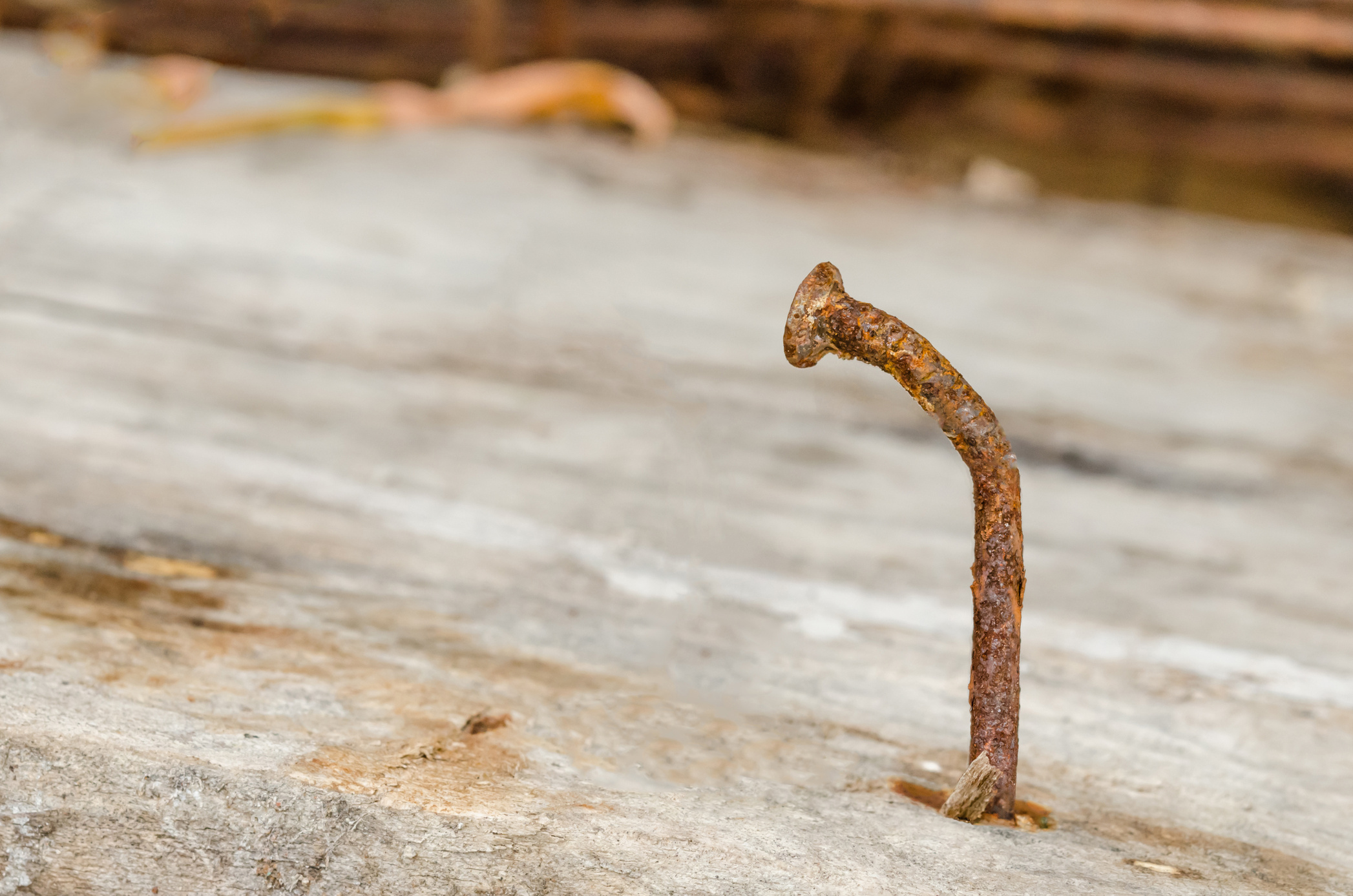 rusted nail